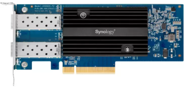 Сетевая карта Synology E10G21-F2 2x10GbE SFP+, PCIe 3.0x8 adapter (incl LP and FH bracket)