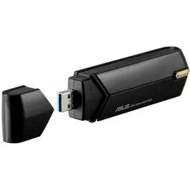 Сетевой адаптер ASUS USB-AX56 90IG06H0-MO0R00 802.11ax, 567 + 1201 Mbps USB 3.0 adapter + внешняя антенна