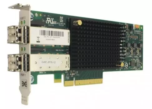 Сетевой адаптер Broadcom LPE32002-M2 bulk Gen 6 (32GFC), 2-port, 32Gb/s, PCIe Gen3 x8, LC MMF 100m, трансиверы установлены, LP+FH brackets, OEM {20} (