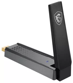 Сетевой адаптер MSI AX1800 WiFi USB Adapter (GUAX18) WPA-PSK, WPA2-PSK, WPA3-PSK, USB 3.0