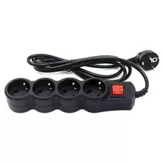 Сетевой фильтр 5bites SP4B-110 4S/3*0.75MM2/1M/BLACK