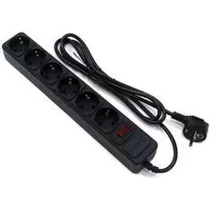 Сетевой фильтр 5bites SP6B-130 6S/3*0.75MM2/3M/BLACK