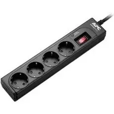 Сетевой фильтр APC P43B-RS Essential SurgeArrest 4 outlets, power cord 1m, 230V Russia