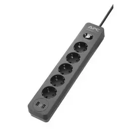 Сетевой фильтр APC PME5U2B-RS Essential SurgeArrest 5 Outlet 2 USB Ports Black 230V