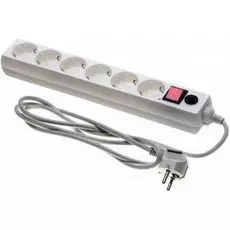Сетевой фильтр Buro 600SH-16-1.8-W 1.8м, 6 розеток, белый (коробка)