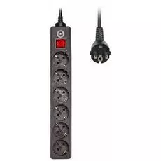 Сетевой фильтр Buro 600SH-5-B 6 розеток, 5 метров, черный