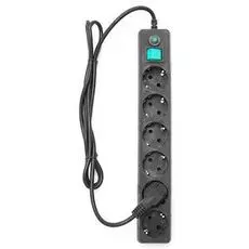 Сетевой фильтр Garnizon EHB-6 6 розеток,1.8 м, черный