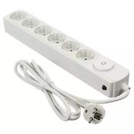 Сетевой фильтр Ippon BK232 3м (6 розеток), 10 A, белый (75108)