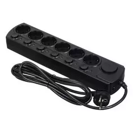 Сетевой фильтр Ippon BK232-SW 3м (6 розеток) черный (1192746)