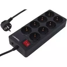 Сетевой фильтр Ippon BK-238 8 розеток черный. 3 m, 10 А 588044