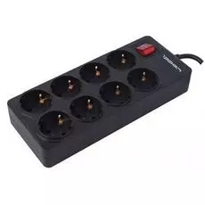 Сетевой фильтр Ippon BK-258 8 розеток черный. 5 m, 10 А 588045