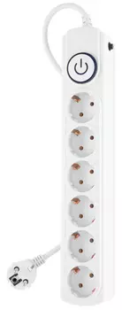 Сетевой фильтр Ippon BK-6-EU-5-10-W 5м (6 розеток) белый (коробка) 1804745