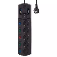 Сетевой фильтр Most EHV 5 м (5 розеток) черный 760125