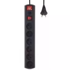 Сетевой фильтр Most LR 1.7 м (6 розеток) черный 578422
