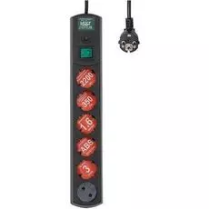 Сетевой фильтр Most LRG 6-1.6BK 1.6 м (6 розеток) черный (пакет ПЭ) 359256