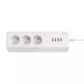 Сетевой фильтр Sibling Powerswitch-PS3U 3 гнезда, 4*USB, белый