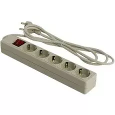 Сетевой фильтр Sven Optima Base SV-013974 1,8 м (5 розеток) серый