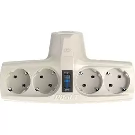Сетевой фильтр ZIS Pilot T 4 розетки (евро с заземлением) 1000394370