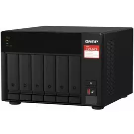 Сетевой RAID-накопитель QNAP TVS-675-8G 6*3,5"/2,5", 2*M.2 SATA/NVMe SSD, 2*2,5 GbE BASE-T, HDMI ZhaoXin KX-U6580 2.5 ГГц, 8ГБ DDR4