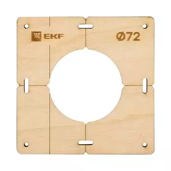 Шаблон для подрозетников EKF sh-d72-1 c 1 отв. диам. 72 мм Expert