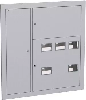 Щит IEK IND-MKM43-05-31-E-L металлический ЩЭ-5-Э 36 IP31 (слабот. отсек слева) LIGHT