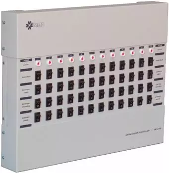 Щит МЕТА 7452 выходной коммутации с грозозащитой на 12 линий, выход на контроль