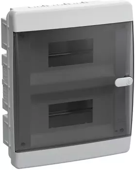 Щит распределительный встраиваемый IEK UIC-KP12-V-18-41-K01 UNION Compact пластиковый ЩРВ-П-18 IP41 черная прозрачная дверь