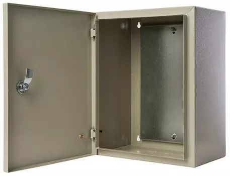 Щит с монтажной панелью DEKraft 30501DEK навесной металлический 395х310х220 IP31 ЩРНМ-1