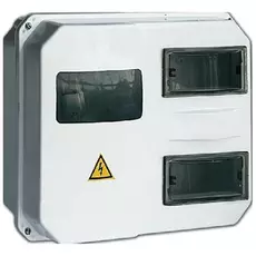 Щит учета IEK MSP112-1-55 навесной ЩУРн-П 1/12 пластиковый IP55