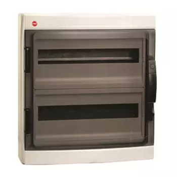 Щиток навесной DKC 85736 36 модулей, IP 65, с дверцей, с усил. клемм. блоком 2x87312, серый, "RAM base"