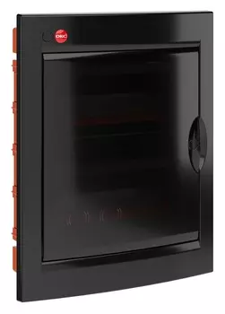 Щиток встраиваемый DKC RB24B4TBD с дверцей 24 мод.,IP41, черный, с клеммным блоком 63А, "RAM base"