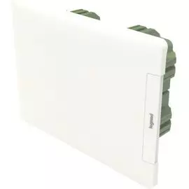 Щиток встраиваемый Legrand 401761 Practibox - белая дверь, 1х8 модулей, земля+нейтраль