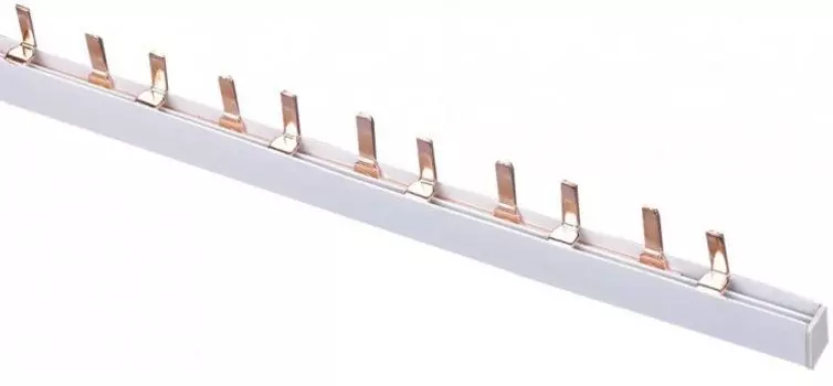 Шина DEKraft 32031DEK соединительная типа PIN (штырь) 2P до 63А 1 м. 27х2 контактов ШС-101