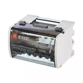 Шина EKF sn0-2x7 нулевая, в корпусе 2х7, 100А