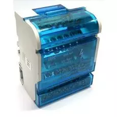 Шина IEK YND10-4-07-100 на DIN-рейку в корпусе (кросс-модуль) 3L+PEN 4х7