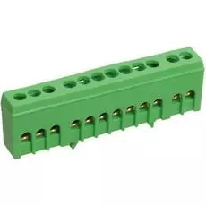 Шина IEK YNN10-69-10KD-K06 PE земля корпусный изолятор на DIN-рейку ШНИ-6х9-10-К-З