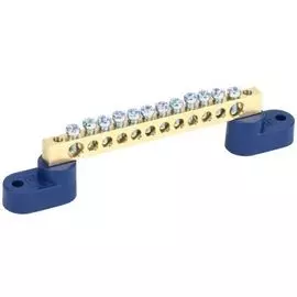 Шина IEK YNN10-69-12C2-K07 N ноль на двух угловых изол ШНИ-6х9-12-У2-С