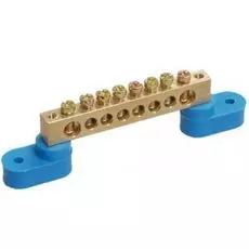 Шина IEK YNN10-69-16C2-K07 N ноль на двух угловых изоляторах ШНИ-6х9-16-У2-С