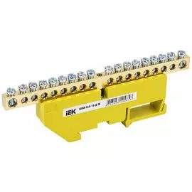 Шина IEK YNN10-69-18D-K05 PE земля на DIN-изол ШНИ-6х9-18-Д-Ж