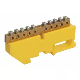 Шина IEK YNN10-69-4D-K05 PE земля на DIN-изол ШНИ-6х9-4-Д-Ж