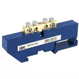 Шина IEK YNN10-69-4D-K07 N ноль на DIN-изол ШНИ-6х9-4-Д-С