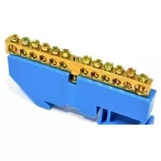 Шина IEK YNN10-812-12D-K07 N ноль на DIN-изолятор ШНИ-8х12-12-Д-С