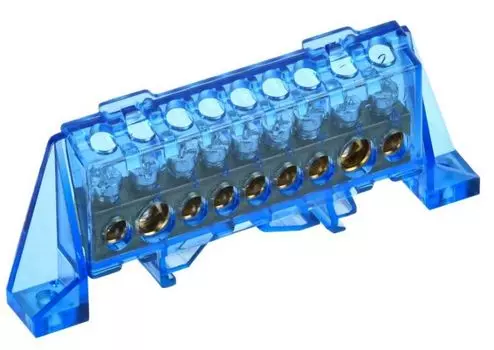 Шина N "ноль" IEK TF-NN20-09-DP-K07 TEKFOR в комбинированном изоляторе "Стойка" 8х12-9-С