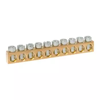 Шина PEN "земля-ноль" EKF nv-k10 (6х9 мм) 10 отв. для щитов Nova, Unix, Unix65