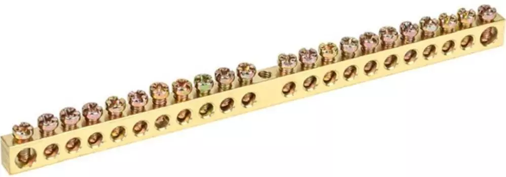 Шина Rexant 11-2363 PEN «земля-ноль» 6х9 мм 22/1 (22 группы/крепеж по центру)