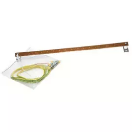 Шина заземления DKC R5SGB19 медная 19", 16 подключений, 200А, "RAM telecom"