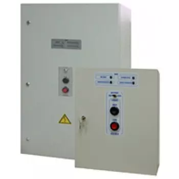 Шкаф Болид ШКП-10 контрольно-пусковой настенный, навесной, 4 индикатора, Uпит.380В(3-х фазное), Pпотр.30Вт, Iкоммут.25А(номин.), Pдвиг.10кВт, IP30