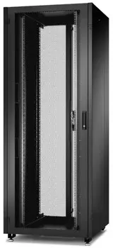 Шкаф напольный 19", 18U Eurolan 60F-18-8A-24BL N2000 18U 8001000, пер. перф. одност., зад. перф. двуст., чрн.