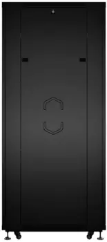 Шкаф напольный 19", 32U Cabeus ND-05C-32U60/60-BK телекоммуникационный 600x600x1610mm (ШхГхВ) передняя и задняя перфорированные двери, ручка с замком,