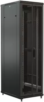 Шкаф напольный 19", 32U WRLine WR-TT-3266-DD-RAL9004 1610x600х600 мм, передняя и задняя распашные перфорированные двери (75%), цвет черный (RAL 9004)